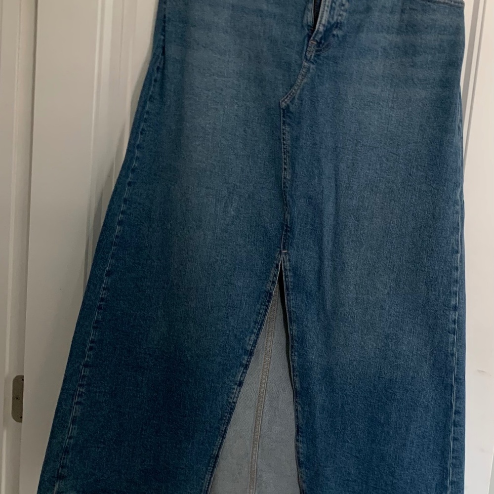Gap Long Denim Skirt With Slit
